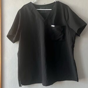 Figs Black Technical Collection Scrub Top Size XXL